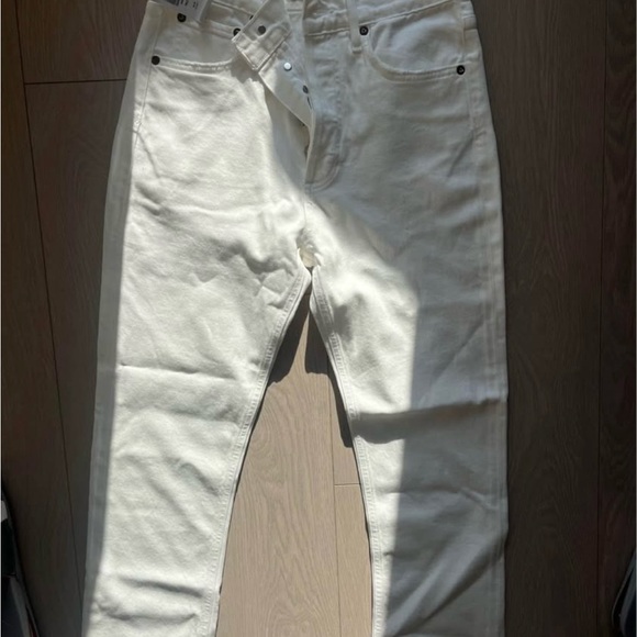Agolde Off-White Denim Jeans - Picture 2 of 3
